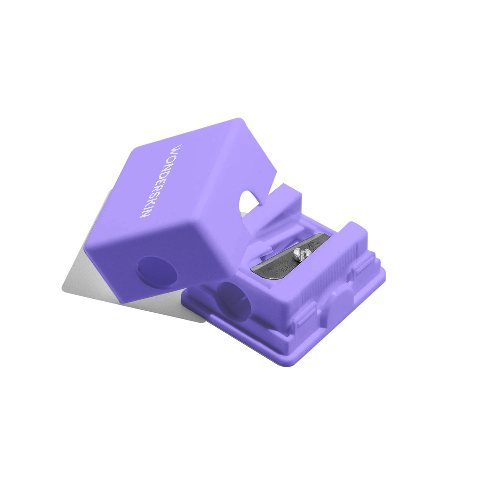 Wonderskin Makeup Pencil Sharpener - Eyeliner & Lip Liner Pencil Sharpener | Creates a precise point for eyeliner and lip liner pencils with clean, smooth sharpening.