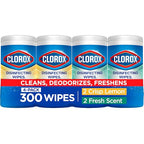 Buy now Clorox Disinfecting Cleaning Wipes Variety Pack, 75 Count Each, Pack of 4 (Package May Vary) at indiglob india