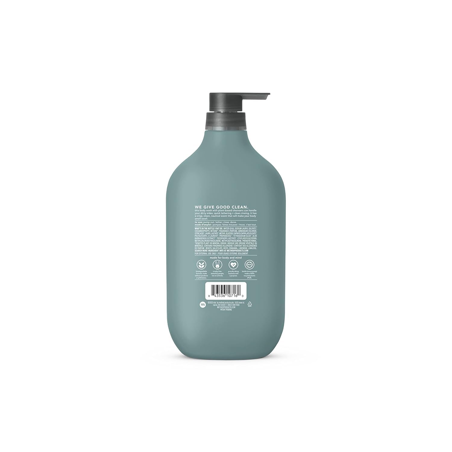 Buy now Method Body Wash, Sea + Surf, Paraben and Phthalate Free, 28 oz, (Pack of 1) at indiglob india