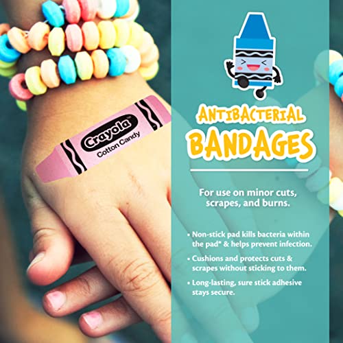 Buy now Crayola Shaped Kids Bandages, 100 CT | Great for Birthdays, Party Supplies, Stickers, Stocking Stuffer or White Elephant Gift | Adhesive Bandages for Minor Cuts, Scrapes, & Burns at indiglob india