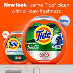 Buy now Tide Power Pods with Febreze Laundry Detergent Pacs, 45 Count, Botanical Rain Scent, All-Day Freshness at indiglob india