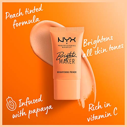 Buy now NYX PROFESSIONAL MAKEUP Bright Maker Brightening Primer, Vegan Face Primer at indiglob india