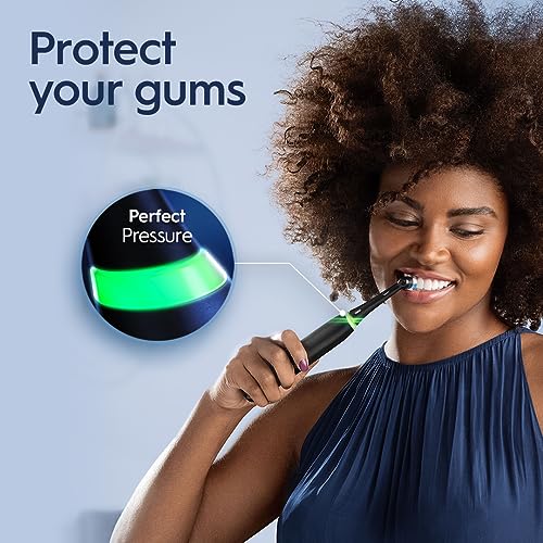 Buy now Oral-B iO Series 5 Ultimate White Rechargeable Electric Toothbrush with Visible Pressure Sensor, 2 Minute Timer, 5 Cleaning Settings, 1 Replacement Toothbrush Heads, and Travel Case, White at indiglob india
