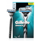Buy now MACH 3 - Handle w/1 Cartridge & Turbo REFILLABLE Razor at indiglob india