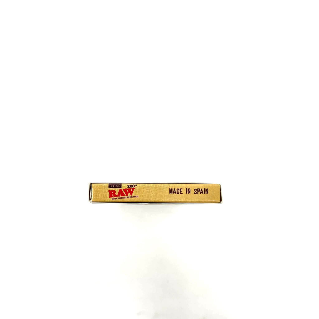 RAW Classic 200 King Size Slim uncreased Rolling Paper, Brown, 200 Count (Pack of 3)