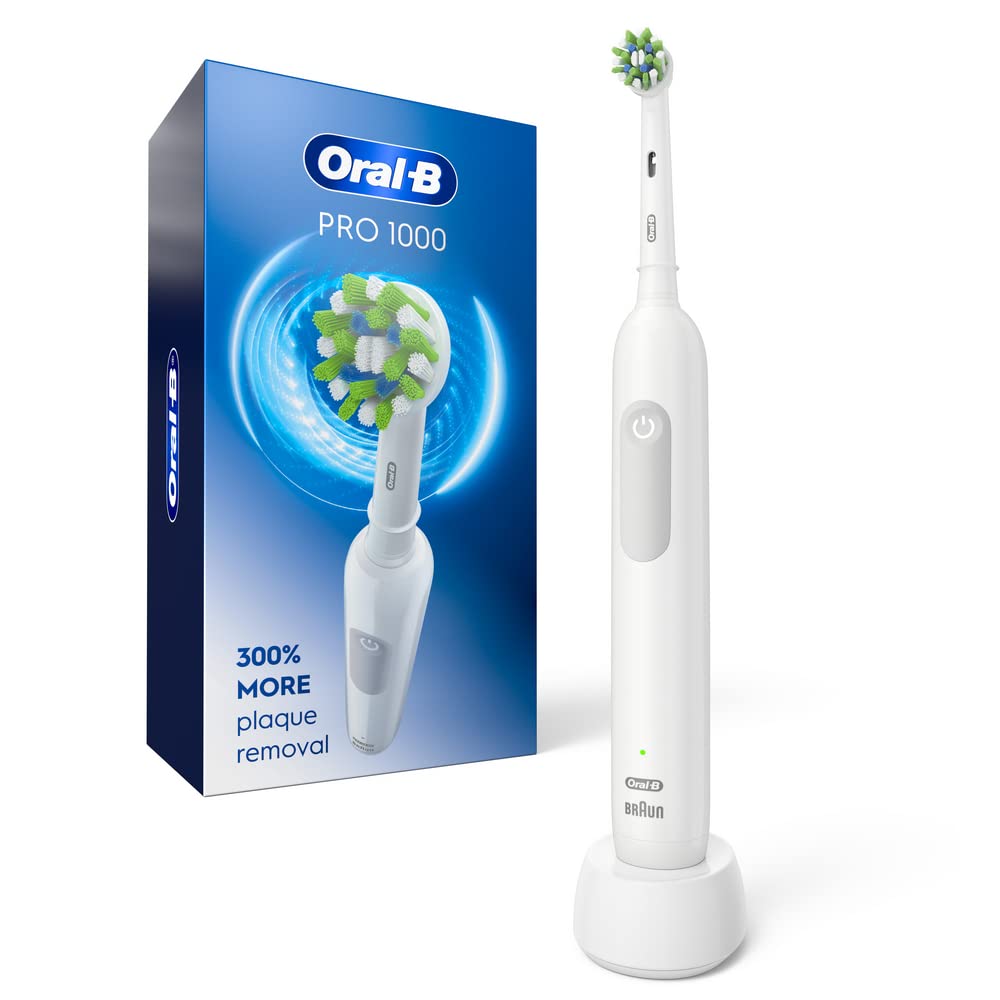 Buy now Oral-B Pro 1000 Rechargeable Electric Toothbrush, White at indiglob india