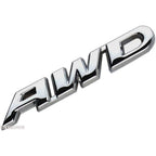 Buy now EmbRoom AWD Emblem, 3D Metal Tailgate Side Sticker Badge Replacement For 4x4 All Wheel Drive SUV Off Road (Chrome) at indiglob india