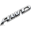 Buy now EmbRoom AWD Emblem, 3D Metal Tailgate Side Sticker Badge Replacement For 4x4 All Wheel Drive SUV Off Road (Chrome) Chrome at indiglob india