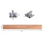 100 Pcs Wood Candle Wicks for Candle Making-50 Wicks & 50 Wick Holders