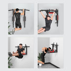 Multifunctional Wall Mounted Pull Up Bar, Chin Up Bar,Dip Station