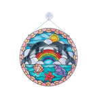 Buy now Melissa & Doug Stained Glass Made Easy Craft Kit: Dolphins - 180+ Stickers at indiglob india