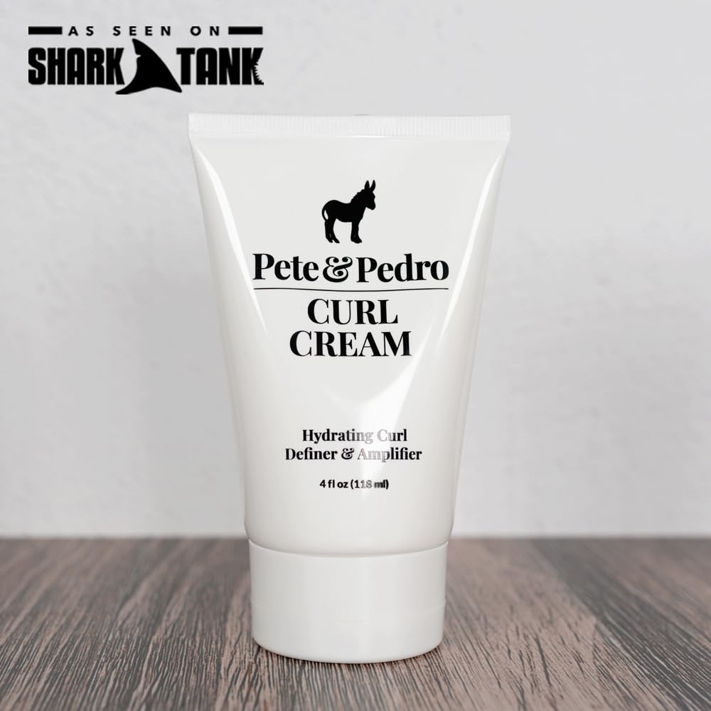 Pete & Pedro Curl Cream Hydrating Defining & Amplifier Hair Cream, 4 oz