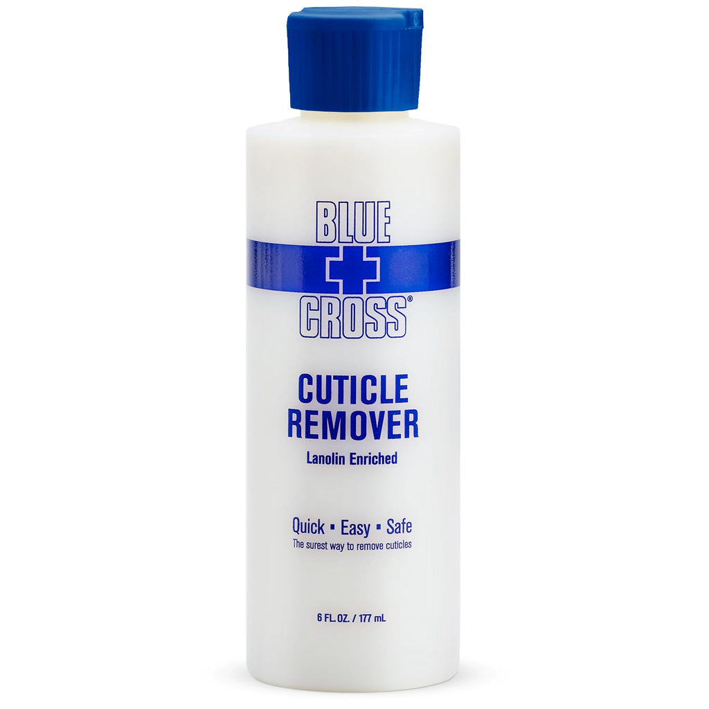 Blue Cross Cuticle Remover & Softener with Lanolin for Nails, 6 oz | Hydrating Treatment for Dry Cuticles & Hangnails, Milk Beauty, 100 Acetone Manicurist Nail Acetone, Soaking Nail Protein Bond