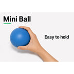 CIZEBO Mini Exercise Ball 4 Inch, Small Pilates Ball for Core Training, Thigh and Hip Exercises, Mini Yoga Ball for Stability Training, Workouts, Fitness Classes, Blue