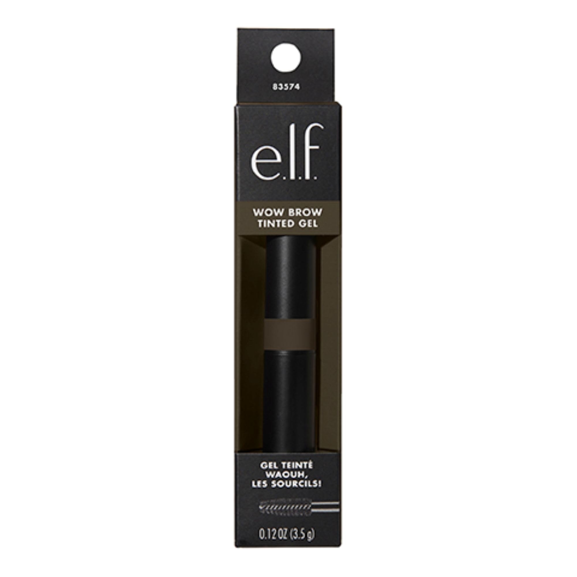 Buy now e.l.f. Wow Brow Gel, Volumizing, Buildable, Wax-Gel Hybrid, Creates Full, Voluminous-Looking Brows, Locks Brow Hairs In Place, Deep Brown at indiglob india