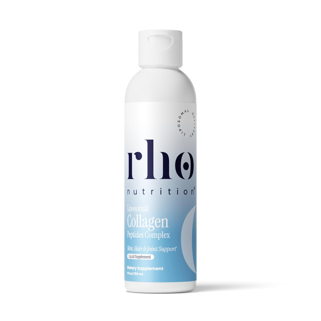 Rho Nutrition Liposomal Collagen Peptides Liquid Supplement | High Absorption Formula, Collagen Peptides, Skin Elasticity, Joint Health & Healthy Aging, 30 Servings