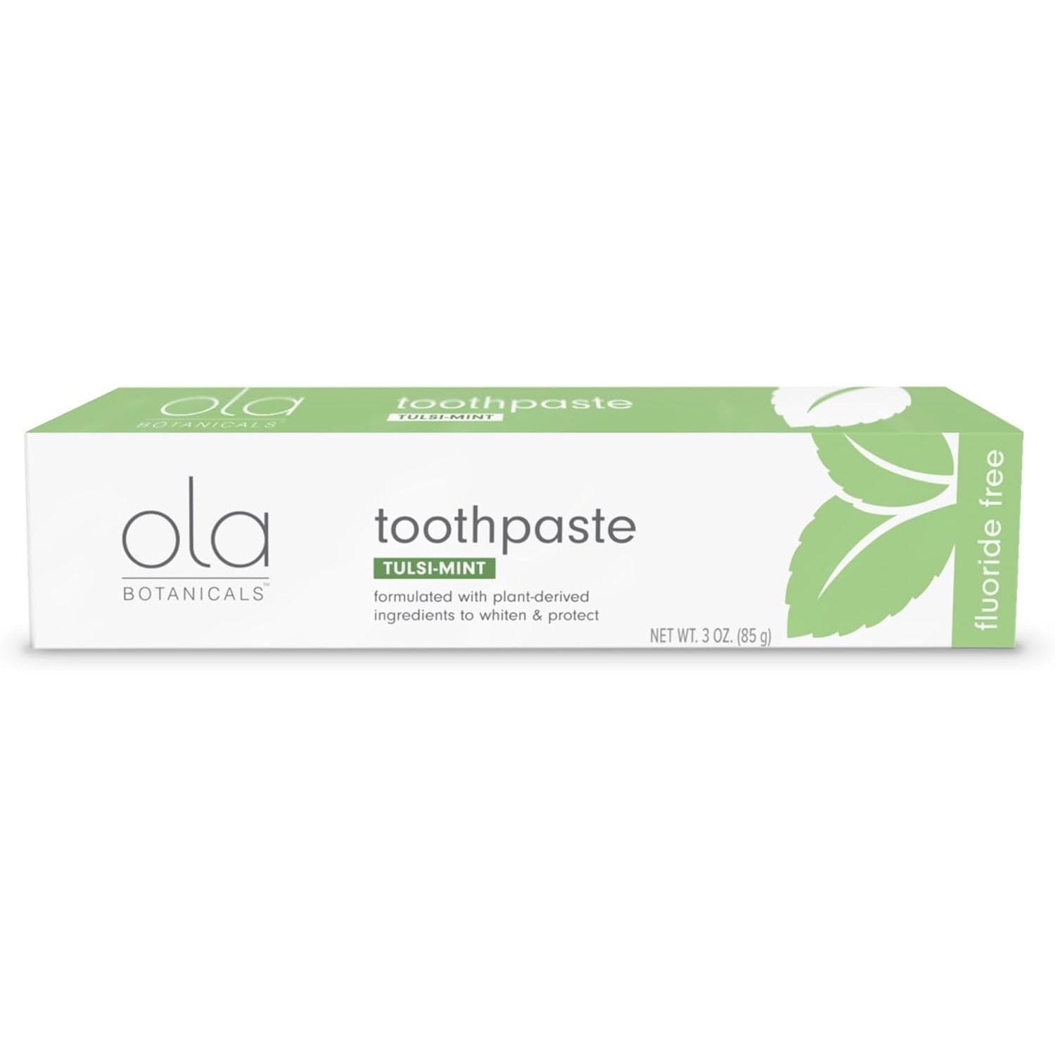 Buy now Dr. Mercola Ola Botanicals Toothpaste - Fluoride-Free Toothpaste - Natural Plant-Based Tooth Cleaner - No SLS or Artificial Additives - Tulsi-Mint Flavor - 3 oz at indiglob india