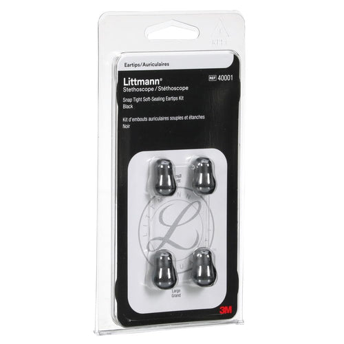 Buy now 3M™ Littmann® Stethoscope Spare Parts Kit, Snap Tight Soft-Sealing Eartips, Black, Large and Small, 40001 at indiglob india