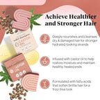 Buy now Kitsch Castor Oil Shampoo and Conditioner Set - Organic Castor Oil Hair Care for Dull & Dry Hair - Nourishing Bar Soap for Hair Growth - Free of Sulfate, Silicone, & Paraben - Made in USA - 2pcs at indiglob india