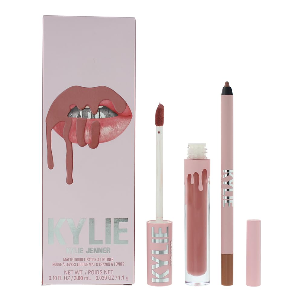 Buy now Matte Lip Kit - 808 Kylie by Kylie Cosmetics for Women - 2 Pc 0.10oz Matte Liquid Lipstick, 0.03oz Lip Liner at indiglob india