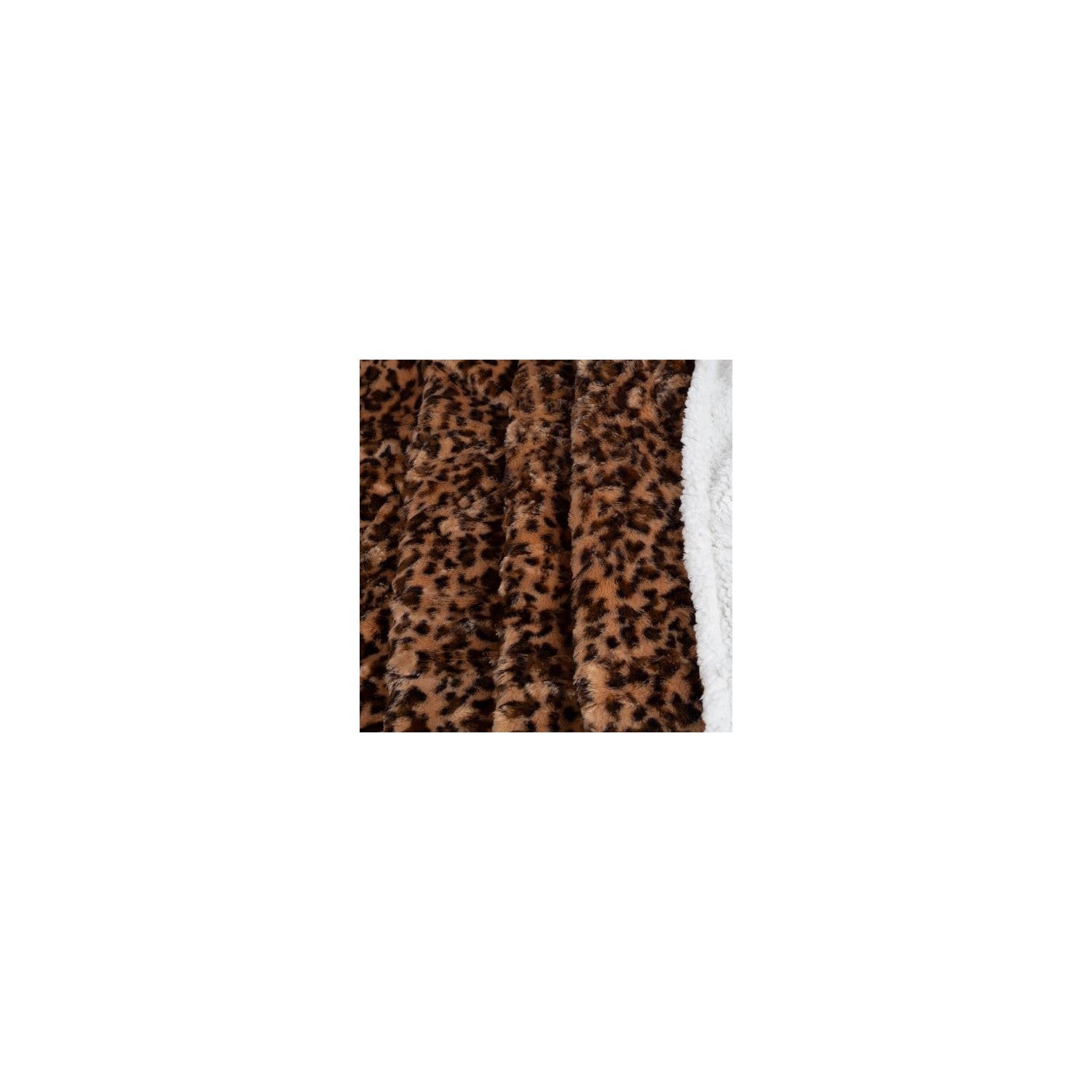 Buy now Sherpa Fleece Throw Blanket - 50x60-Inch Machine-Washable Reversible Throw - Fluffy Blankets for Couch, Chair, or Bed by Lavish Home (Leopard) at indiglob india