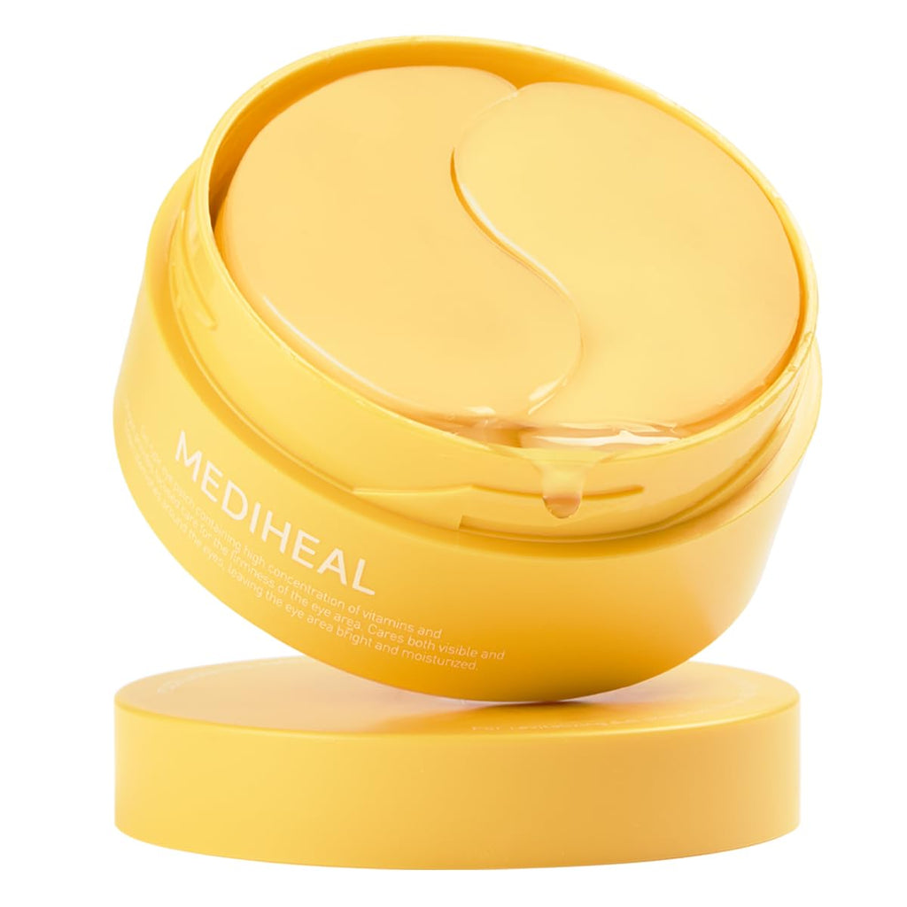 MEDIHEAL 95% Retinol & Collagen Under Eye Patches, Wrinkle Care (60 Count) | with Retinol Liposome, Collagen | 4-Zone Firming Care for Eyes & Smile Lines | 0.00 Irritation | Korean Hydrogel Patches