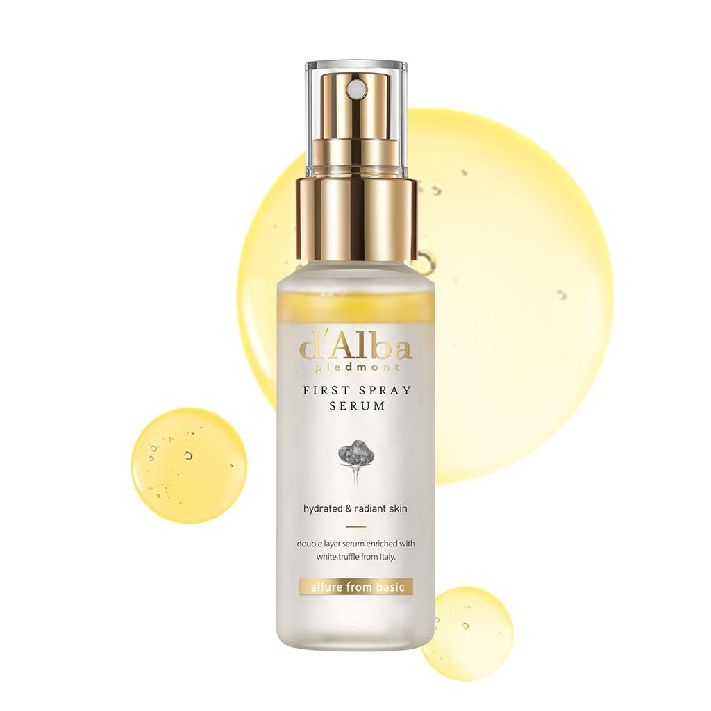 Buy now d'alba Piedmont Italian White Truffle First Spray Serum, Vegan Skin Care, Light-weight Face Moisturizer, Glow Serum for Radiant Skin, Non Comedogenic, All In One Mist, Korean Skin Care (3.38 fl oz.) at indiglob india