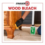 Buy now Zinsser Wood Bleach Kit | Lighten Furniture, Floors, Cabinets, Trim | Removes Red Tone | 2-Step Brightening System | 2-Step 8 fl. oz. Kit (16 fl. oz. Total) at indiglob india