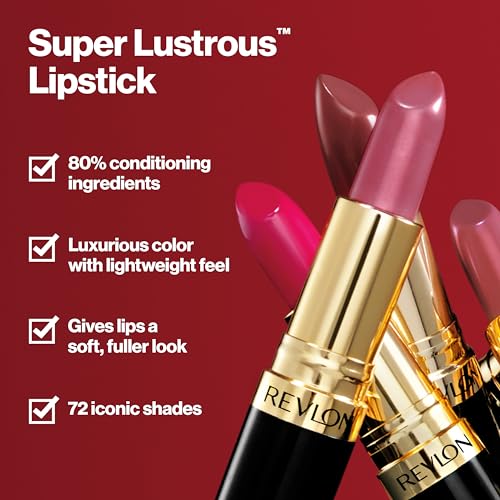 Buy now Revlon Super Lustrous Lipstick, Creamy Formula For Soft, Fuller-Looking Lips, Moisturized Feel, 628 Peach Me, 0.15 oz at indiglob india