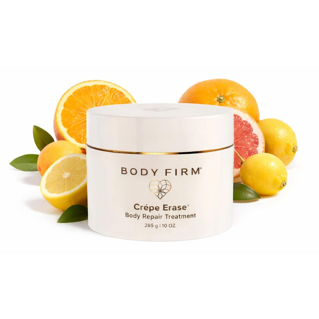 BODY FIRM Crepe Erase Body Repair Treatment, Anti-Aging Wrinkle Cream, Support Skins Natural Elastin & Collagen Production - 10oz