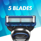 Buy now Gillette5 Mens Razor Blade Refills, 12 Count, Lubrastrip for a More Comfortable Shave at indiglob india