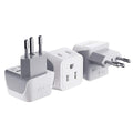 Buy now Ceptics Schuko Germany, France Plug Adapter, Dual Input - Ultra Compact Light Weight - Usa to Russia, South Korea Travel Adaptor Plug - Type E/F (3 Pack) Type N - Brazil 3 Pack at indiglob india