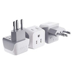 Buy now Ceptics Schuko Germany, France Plug Adapter, Dual Input - Ultra Compact Light Weight - Usa to Russia, South Korea Travel Adaptor Plug - Type E/F (3 Pack) Type N - Brazil 3 Pack at indiglob india