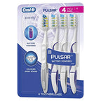 Buy now Oral-B Pulsar Vibrating Bristles Toothbrush, Medium, 4 Pack (Colors May Vary) at indiglob india
