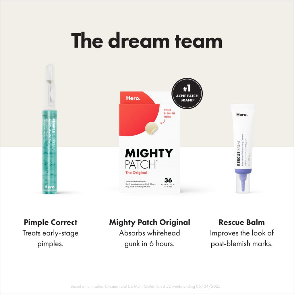Buy now Mighty Patchâ„¢ Original patch from Hero Cosmetics â€“ The #1 Hydrocolloid Acne Pimple Patch for Shrinking Zits and Whiteheads in 1 use; Nighttime Spot Stickers for Face and Skin (36 Count) at indiglob india