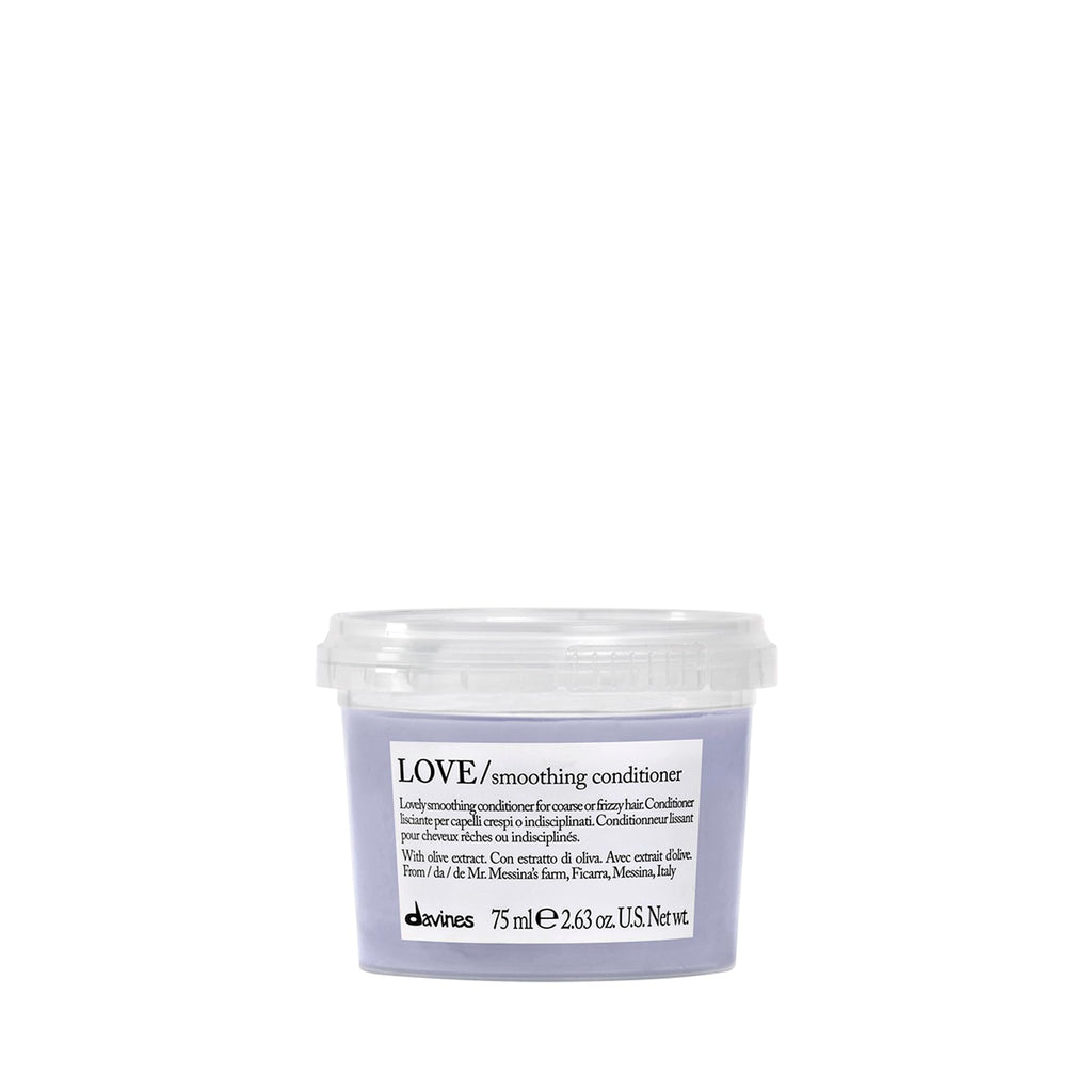 Davines LOVE/Smoothing Conditioner, Rich Anti-Frizz Formula for Frizzy, Coarse or Unruly Hair - Hydrates & Straightens for a Sleek, Shiny Look