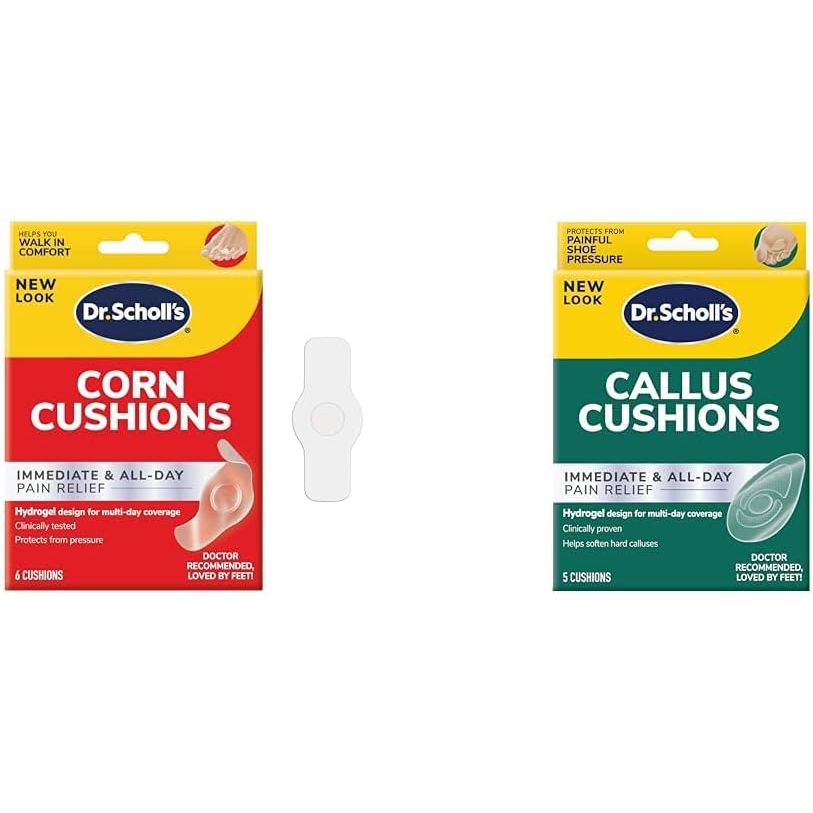 Buy now Dr. Scholl's Corn Cushion with Hydrogel Technology, 6ct // Cushioning Protection Against Shoe Pressure and Friction That Fits Easily in Any Shoe for Immediate and All-Day Pain Relief CORN CUSHION Solid + Cushions at indiglob india