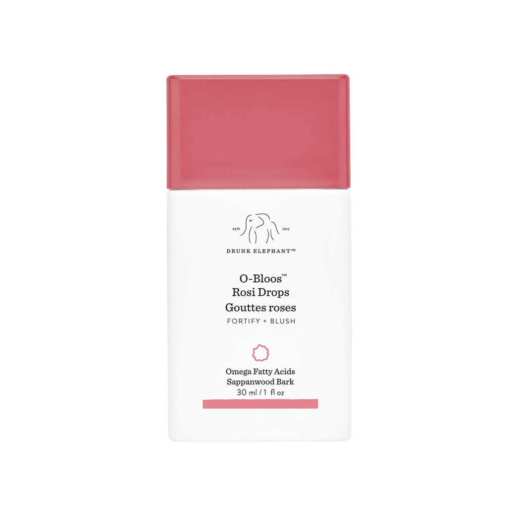 Buy now Drunk Elephant O-Bloos Rosi Drops - 30 ml/1 fl oz - Peachy-Pink Color Serum Drops - Clean Clinical Skincare - Cruelty-Free - Dermatologist-Tested - Free of Essential Oils, Silicones, and Fragrance at indiglob india