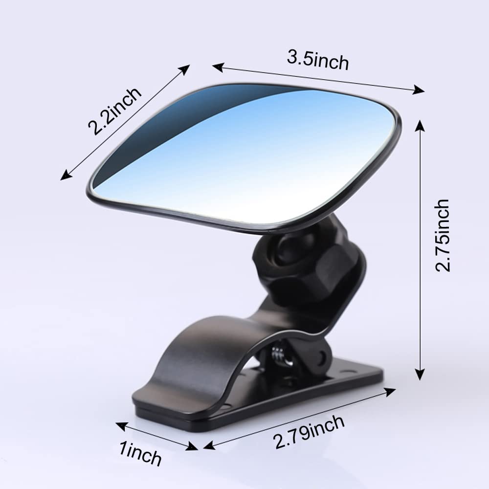 Wide Angle Convex Rearview Mirror for Viewing Rear Passengers