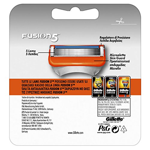 Buy now Gillette Fusion 5 Blades for Men Replacement at indiglob india