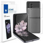 Buy now WHITESTONE DOME GLASS [1SET 4PCS] for Samsung Galaxy Z Flip 3 Premium Film Screen Protector Anti-Shock,HD Clear,Self Healing EPU Film for Galaxy Z Flip 3 at indiglob india