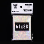 Buy now 100pcs Broken Glass Gemstone Laser Flashing Card Film Holographic Idol Photo Sleeves Ultra Super Protector (61x88mm) at indiglob india