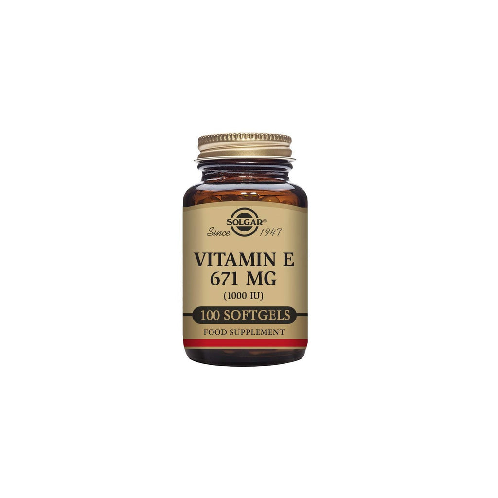 Solgar Vitamin E 670 mg (1000 IU), 100 Mixed Soft Gels - Non GMO | Suitable for Vegetarians, Gluten Free