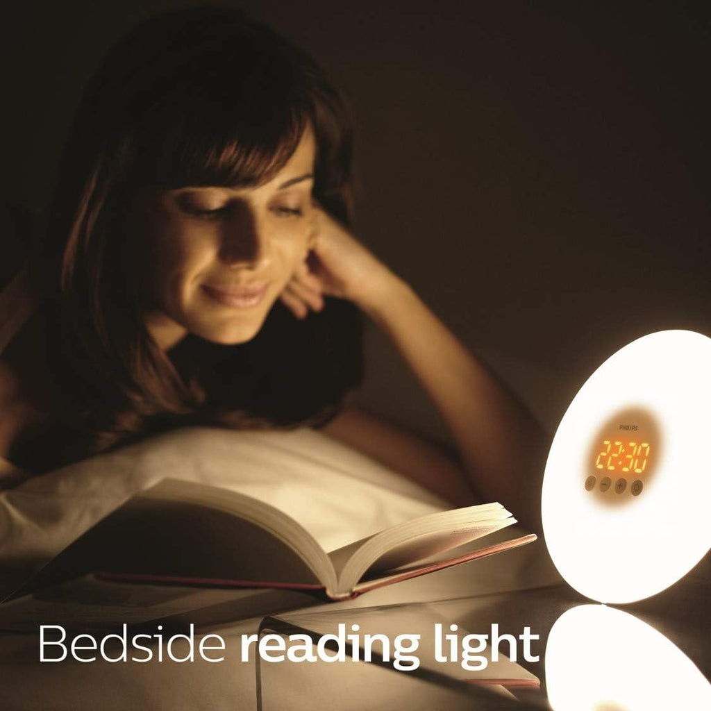 Buy now Philips SmartSleep Wake-Up Light Therapy Alarm Clock with Sunrise Simulation, White, HF3500/60 at indiglob india