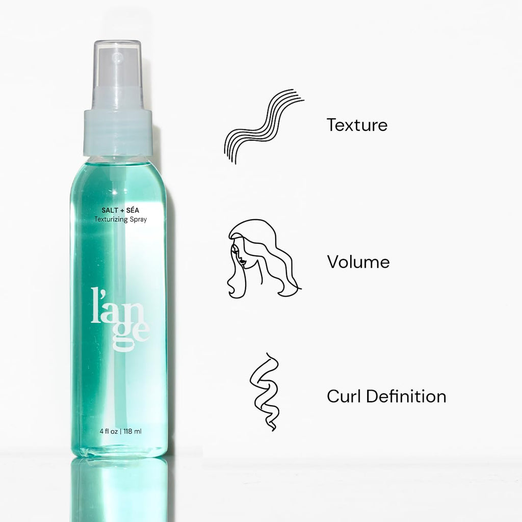 L'ANGE HAIR Sea Salt Texturizing Spray | Effortless Beachy Waves, Volume & Touchable Hold | Mineral-Infused Lightweight Texture Spray for Soft, Natural Finish | 4 oz