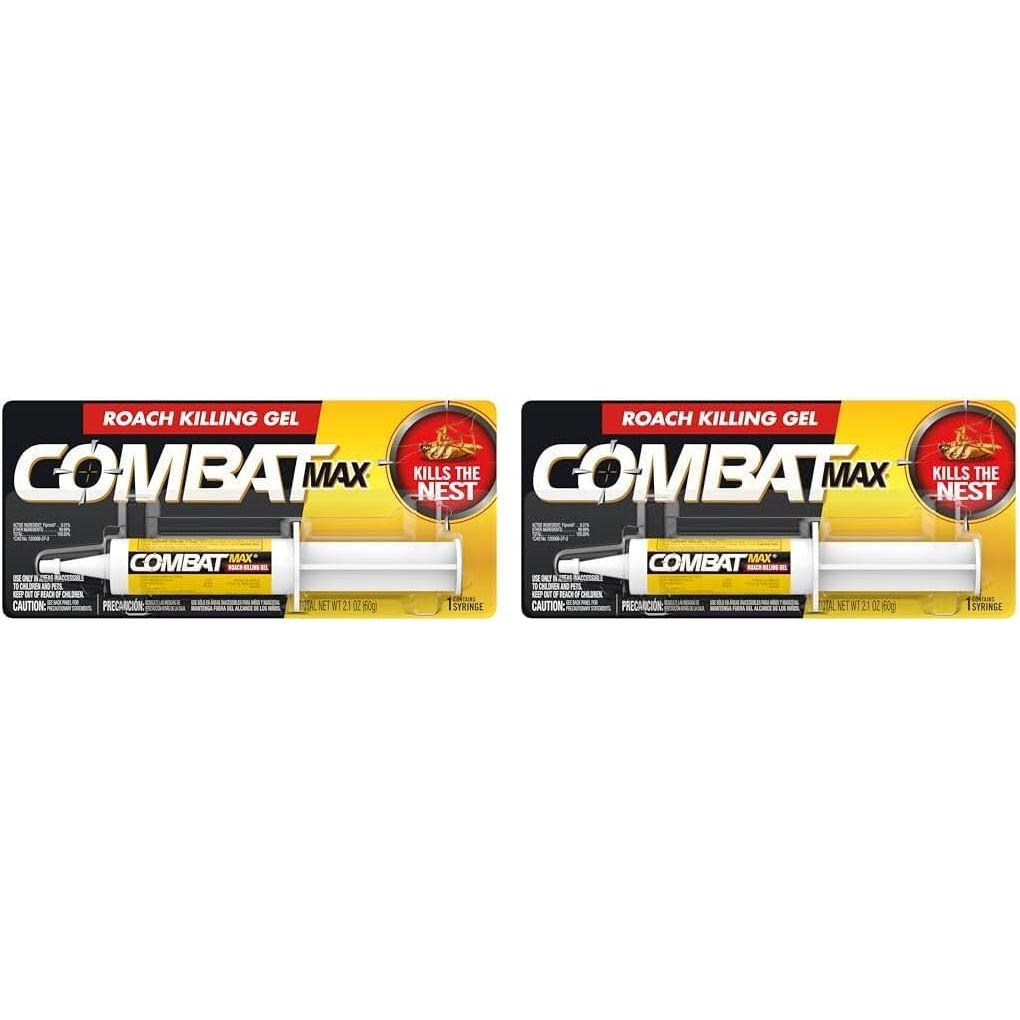 Buy now Combat Max Roach Killing Gel for Indoor and Outdoor Use, 1 Syringe, 2.1 Ounce (Pack of 1) 2.1 Fl Oz (Pack of 2) Gel at indiglob india