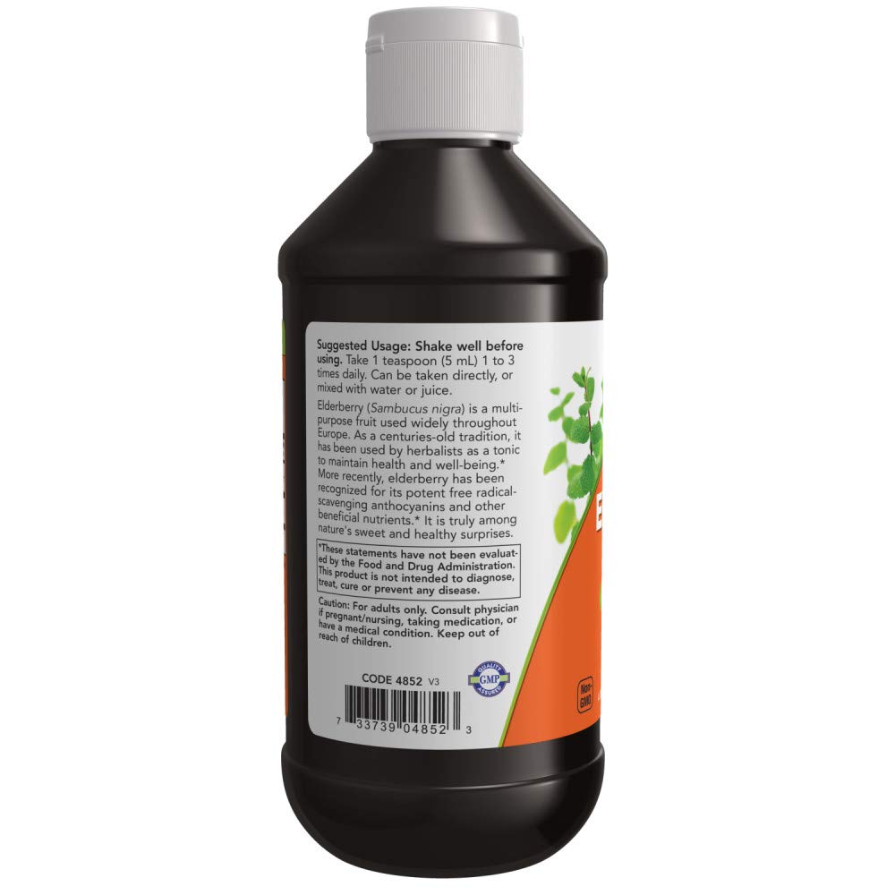 Buy now NOW Foods Elderberry Liquid, 8 Oz (Pack of 2) at indiglob india