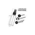 1 Oz Travel Spray Bottles, Thickened Reusable Refillable Plastic Sprayers 2 Pack