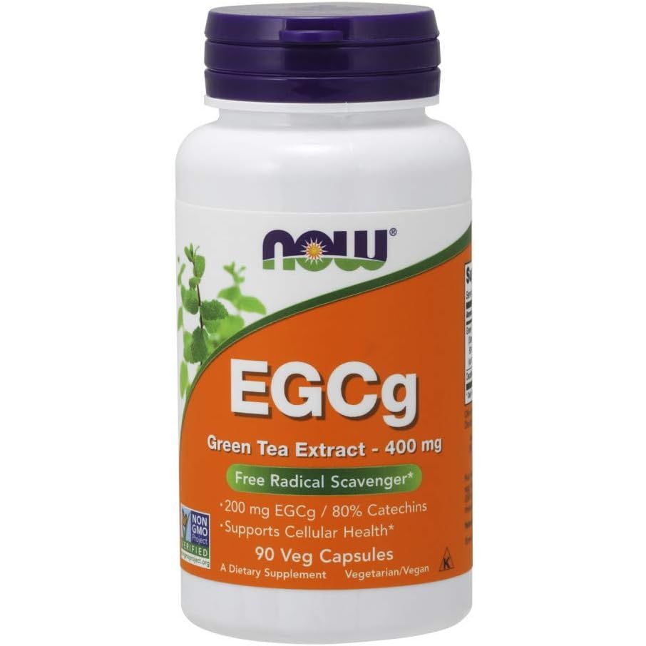 Buy now NOW Foods Supplements, EGCg Green Tea Extract ,Dietary,400 mg, Free Radical Scavenger*, 180 Veg Capsules 90 Count (Pack of 1) at indiglob india