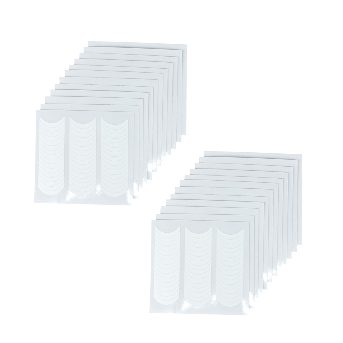 Moon Shape French Manicure Stickers - 24 Sheets Self-Adhesive Nail Art Stencils & Smile Line Guides for Women and Girls (Over 1000 Pieces)